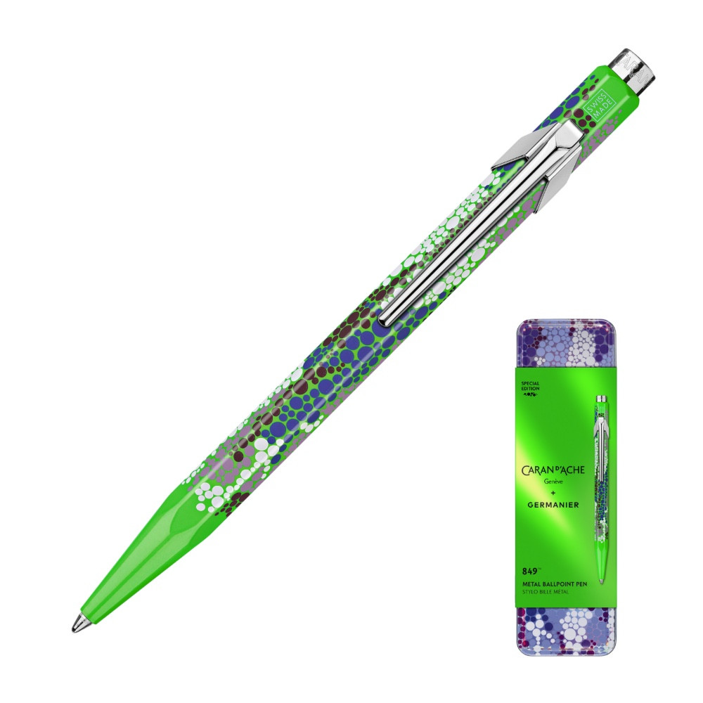 849 Limited Edition Germanier ballpoint pen - Caran d'Ache - Green Fluo