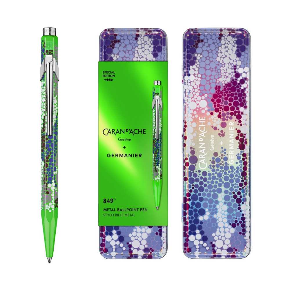 Długopis 849 Limited Edition Germanier w etui - Caran d'Ache - Green Fluo