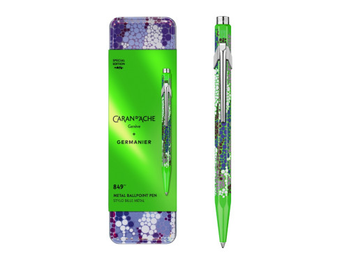 849 Limited Edition Germanier ballpoint pen - Caran d'Ache - Green Fluo