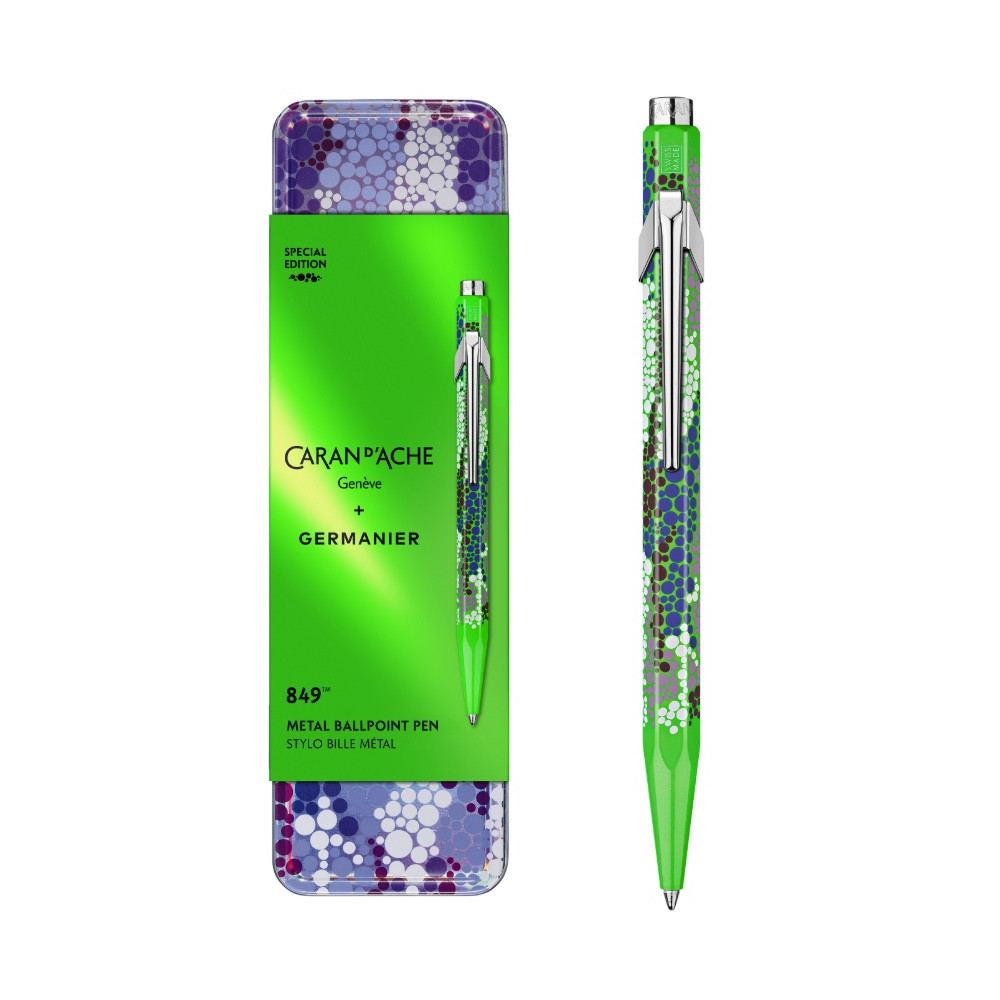 849 Limited Edition Germanier ballpoint pen - Caran d'Ache - Green Fluo
