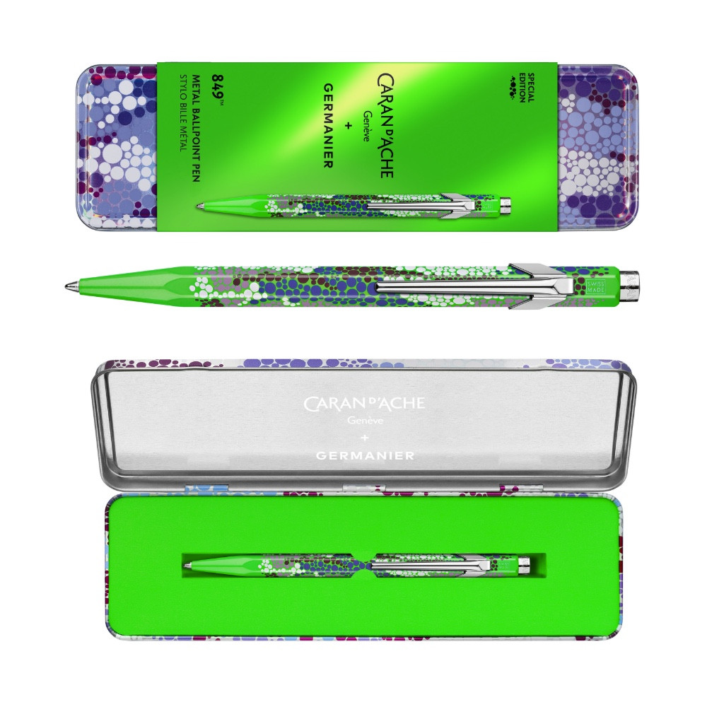 849 Limited Edition Germanier ballpoint pen - Caran d'Ache - Green Fluo