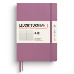 Ruled notebook 411 A5 - Leuchtturm1917 - Dusty Rose hard cover