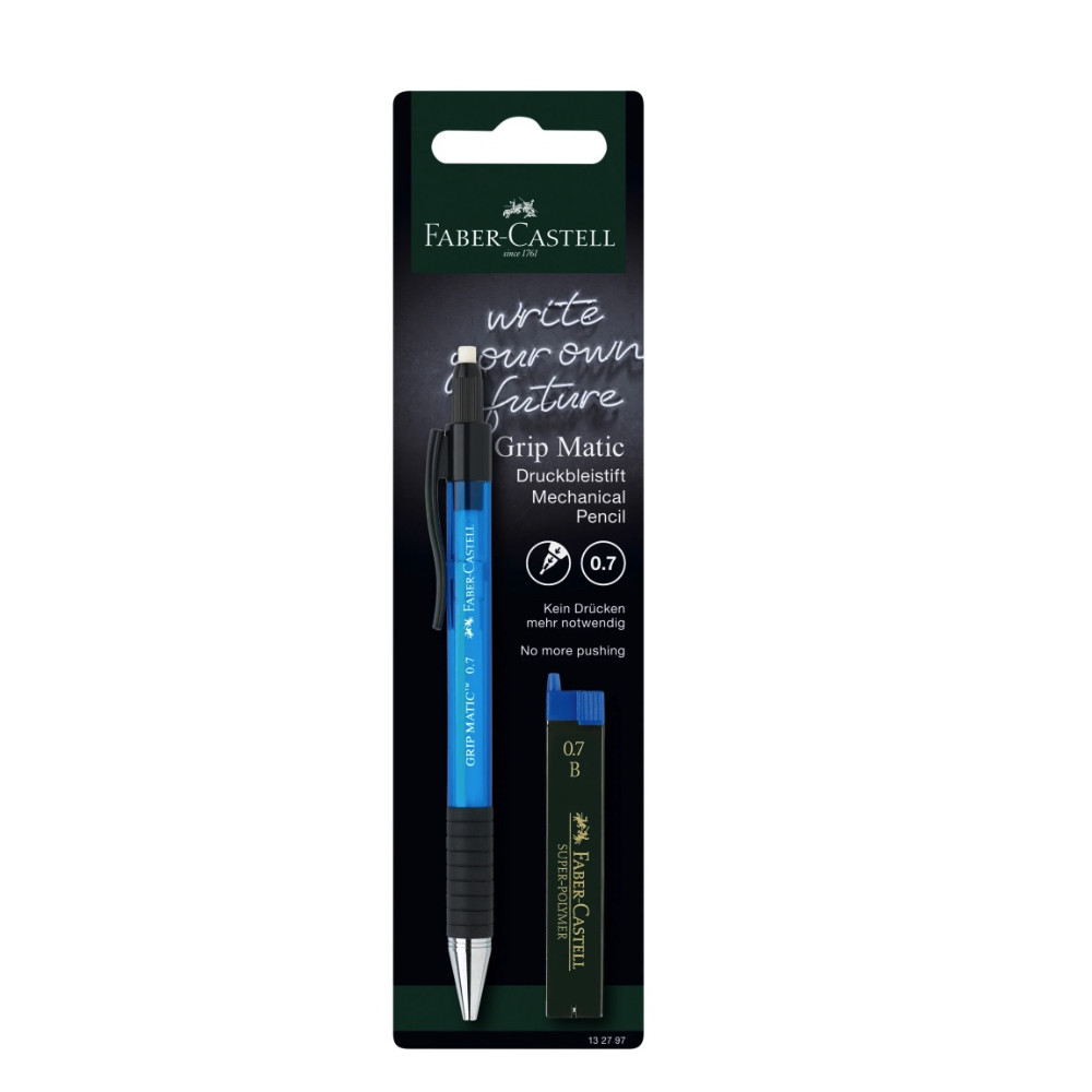 Mechanical pencil Grip Matic - Faber-Castell - Blue 0,7 mm