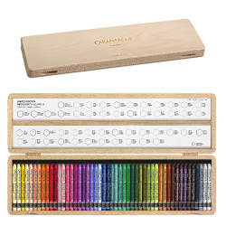 Zestaw pasteli akwarelowych Neocolor II Limited Edition w drewnianej walizce - Caran d'Ache - 50 szt.