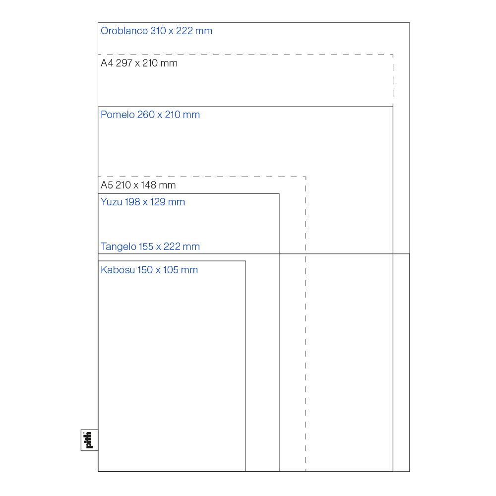 Plain sketchbook Oroblanco 22,2 x 31 cm - pith - Chalk