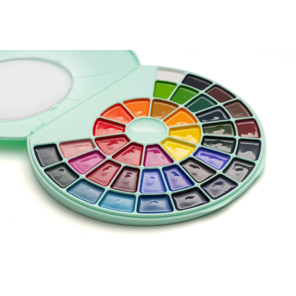 Set of Semi-Moist watercolors - HIMI - 38 pcs.