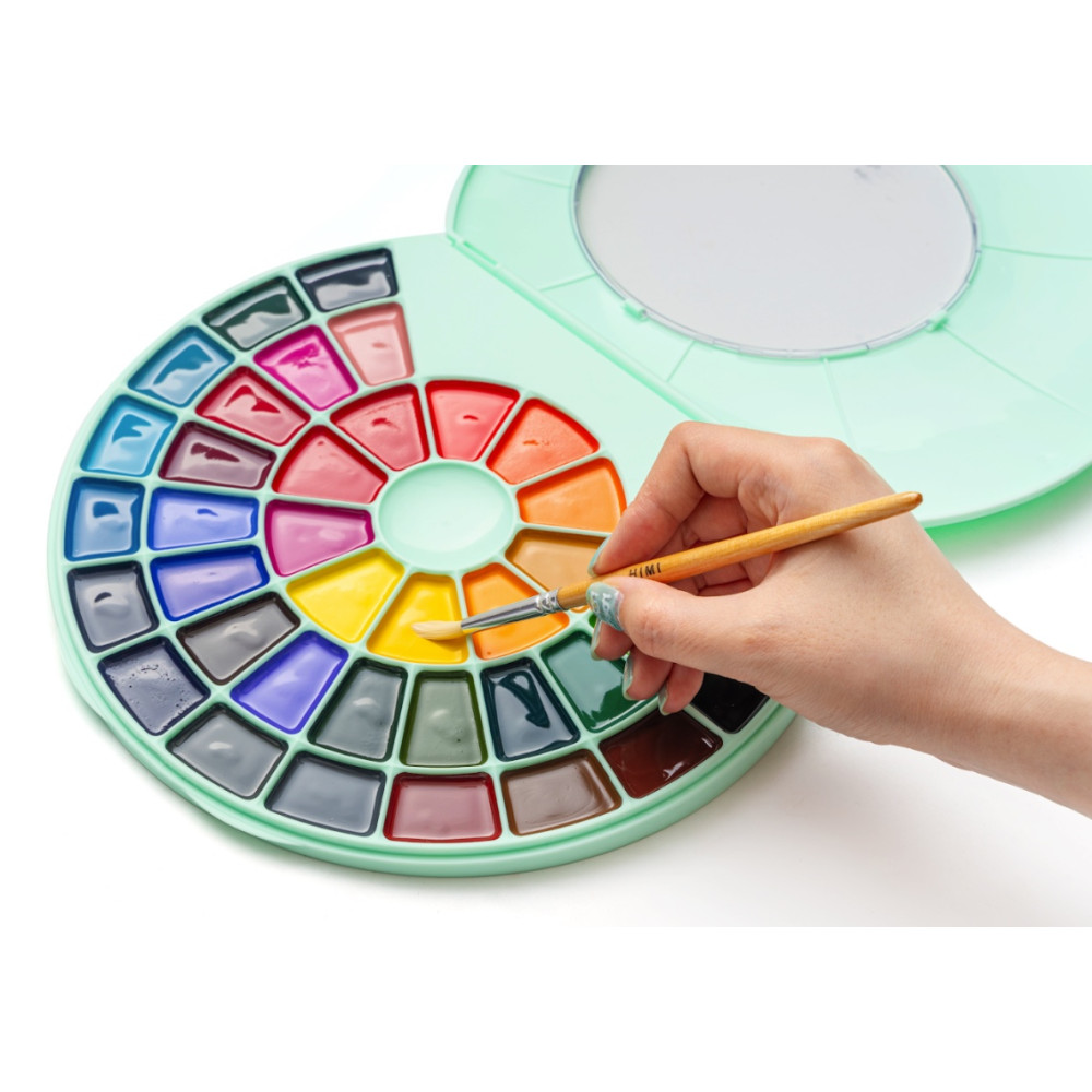 Zestaw akwareli Semi-Moist - HIMI - 38 szt.