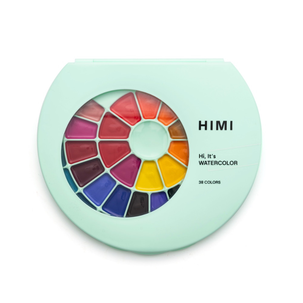 Set of Semi-Moist watercolors - HIMI - 38 pcs.