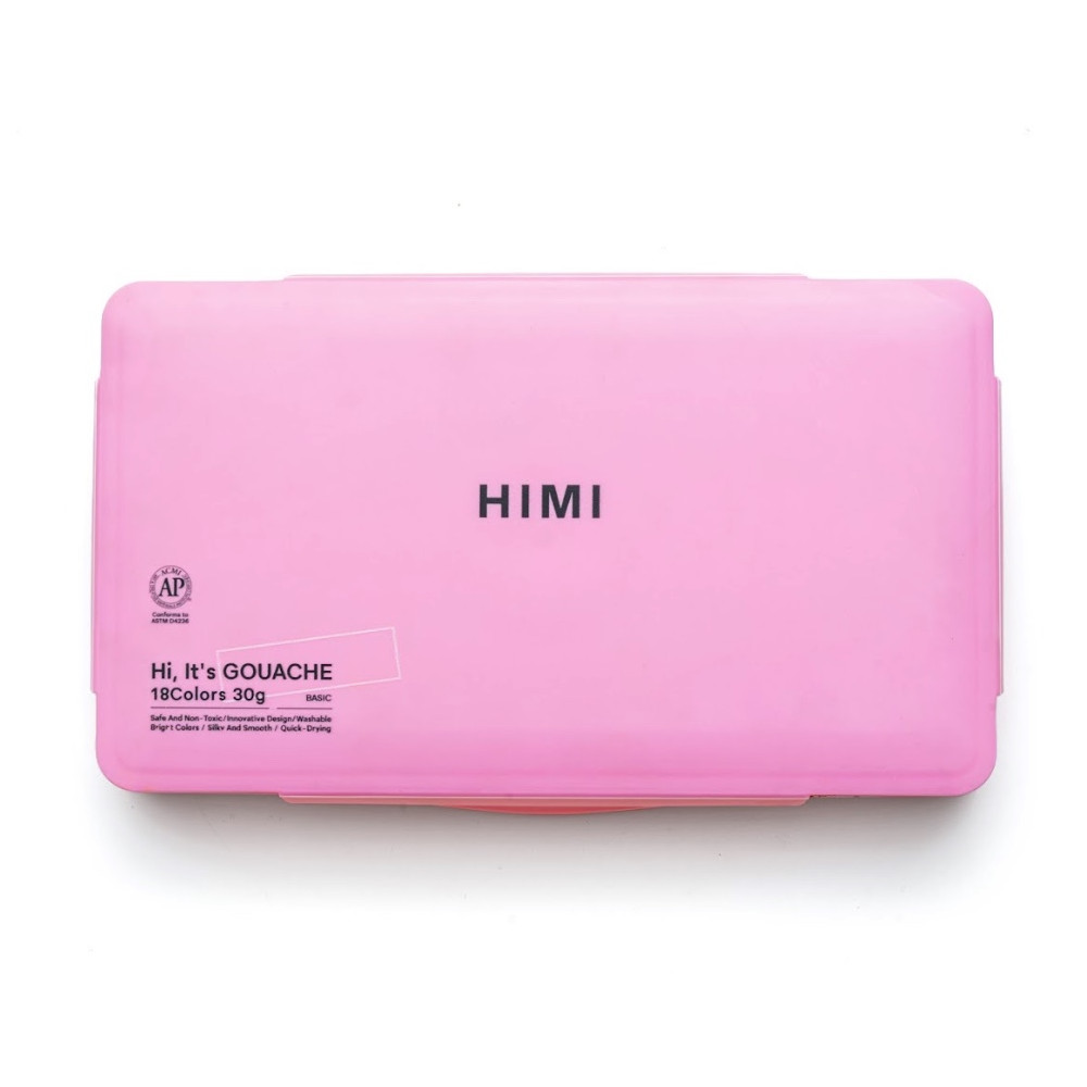 Zestaw gwaszy Jelly Cup Pink - HIMI - 18 szt.