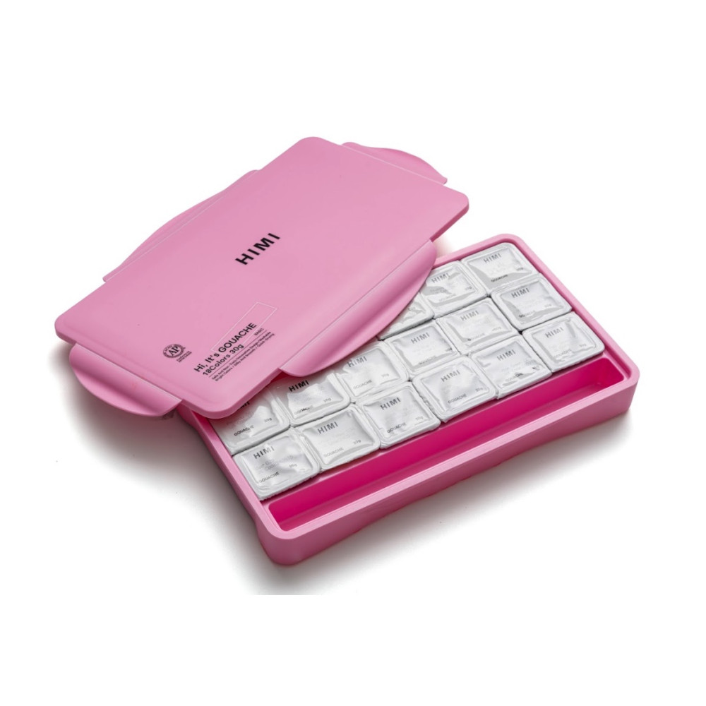 Zestaw gwaszy Jelly Cup Pink - HIMI - 18 szt.