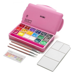 Zestaw gwaszy Jelly Cup Pink - HIMI - 18 szt.