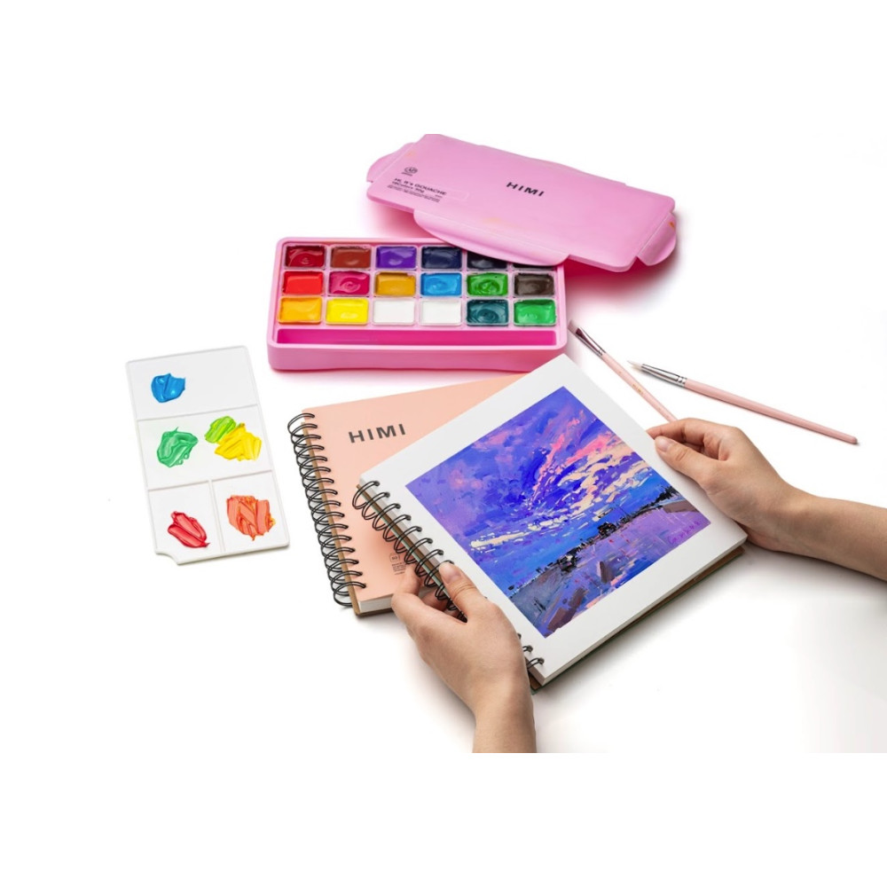 Set of Jelly Cup Gouache - HIMI - 18 pcs. x 30 g