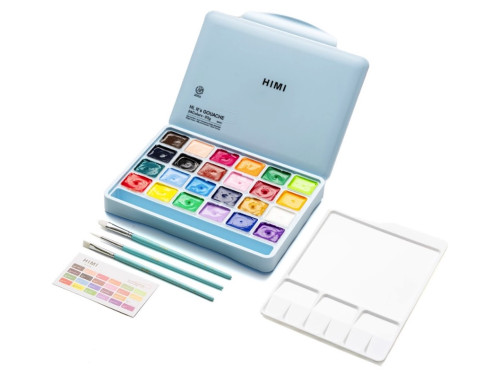 Set of Jelly Cup Gouache Basic - HIMI - 24 pcs. x 30 g