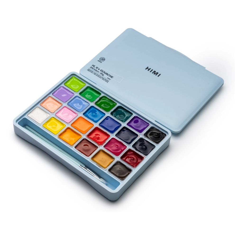 Set of Jelly Cup Gouache Basic - HIMI - 24 pcs. x 30 g