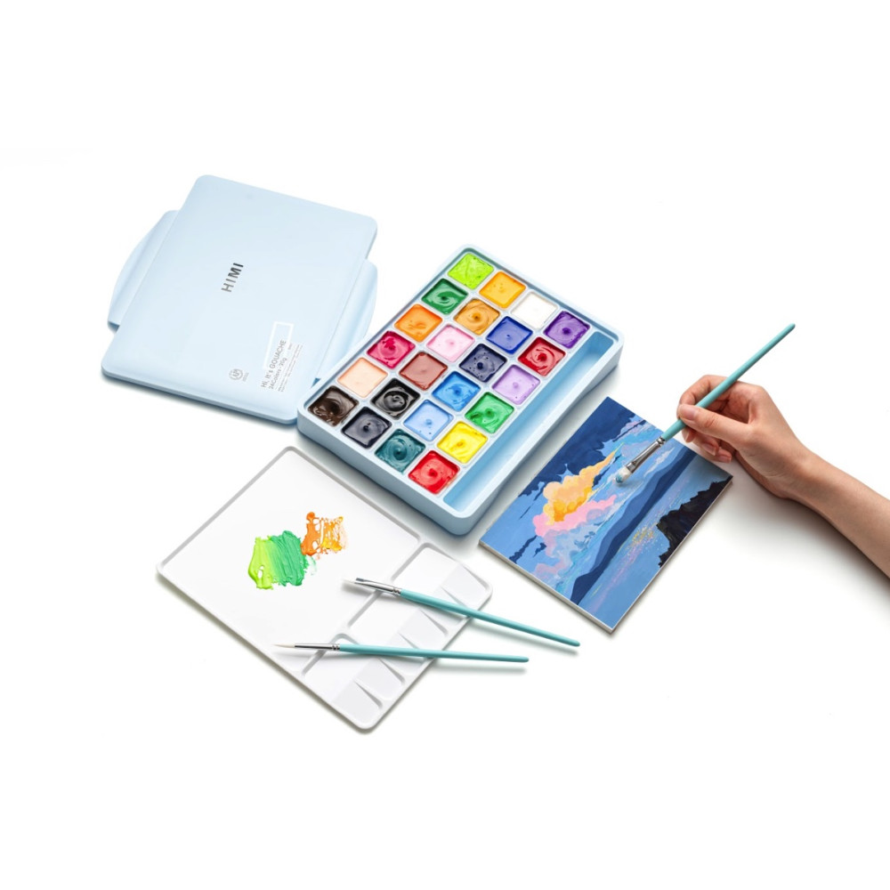 Set of Jelly Cup Gouache Basic - HIMI - 24 pcs. x 30 g