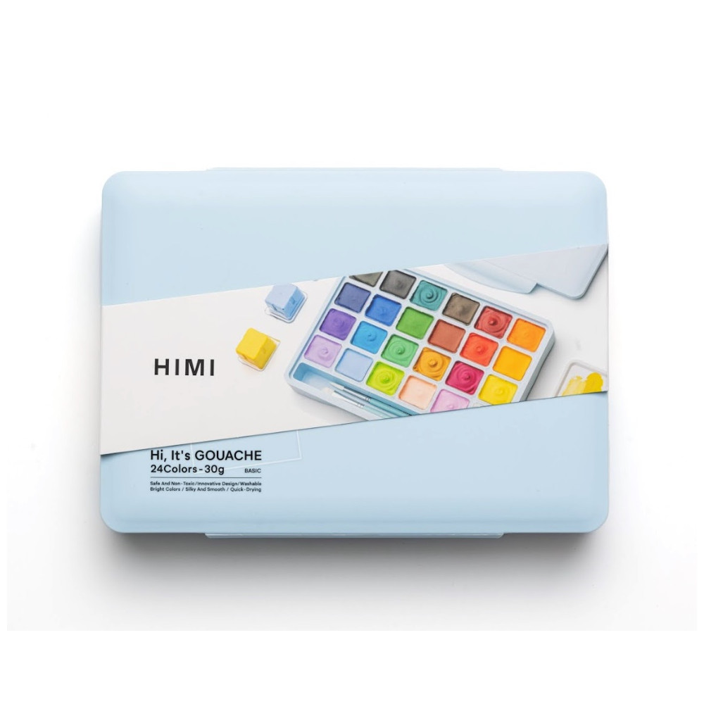 Set of Jelly Cup Gouache Basic - HIMI - 24 pcs. x 30 g