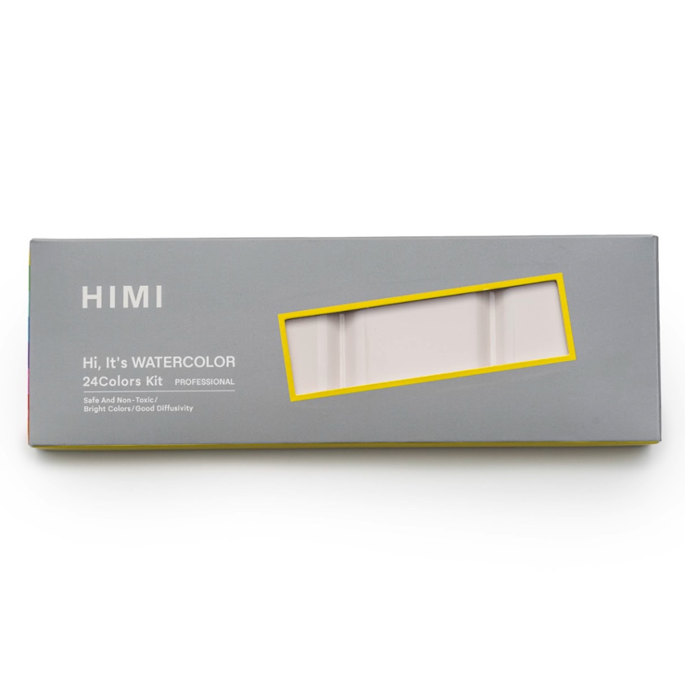 Set of watercolors in half-pans - HIMI - 24 pcs.