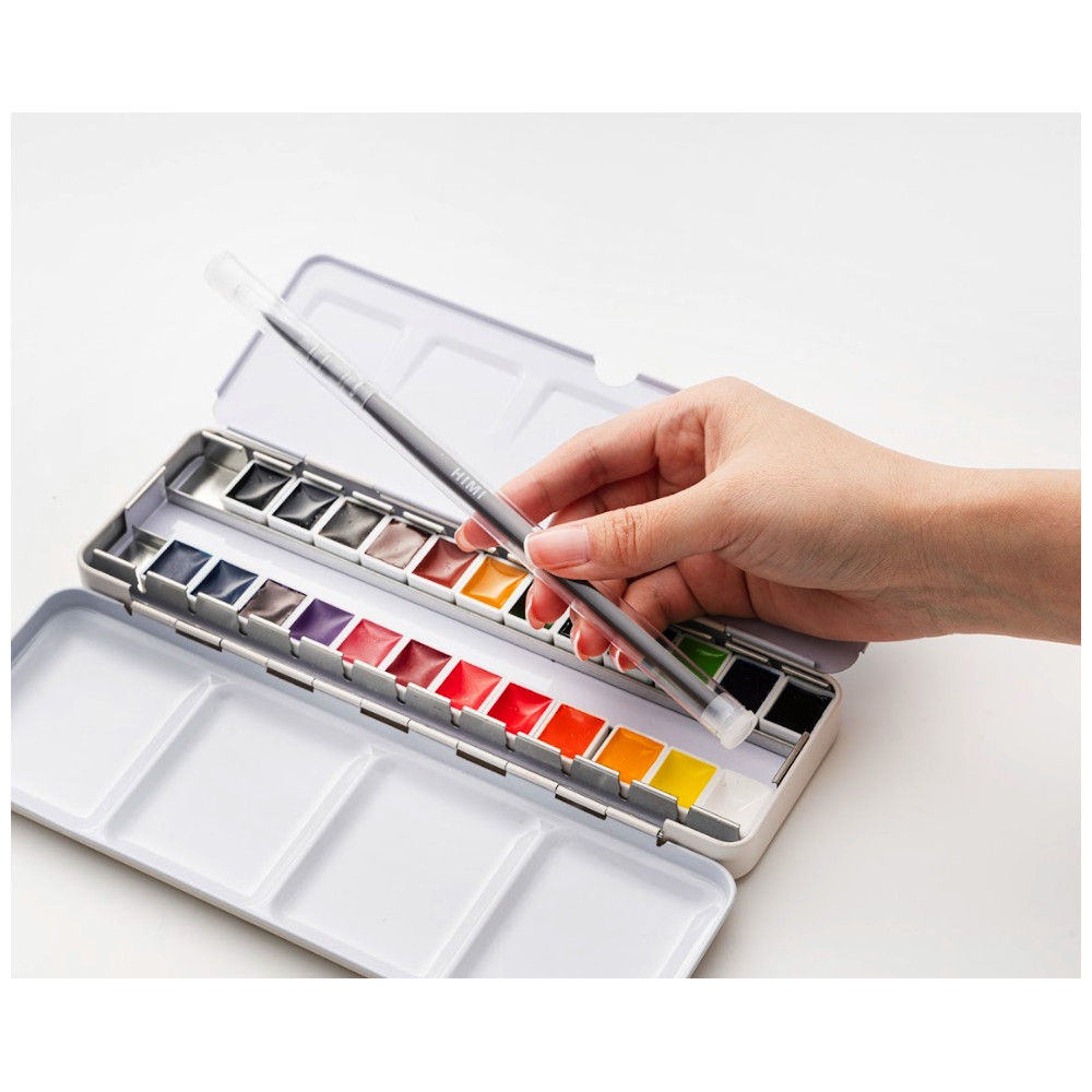 Set of watercolors in half-pans - HIMI - 24 pcs.