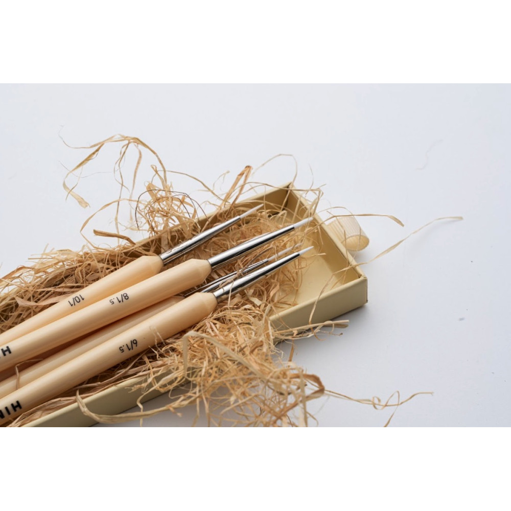 Set of round synthetic Detail brushes - HIMI - 5 pcs.