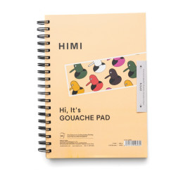 Spiral-bound gouache pad 17,8 x 25,4 cm - HIMI - 160 g 50 sheets