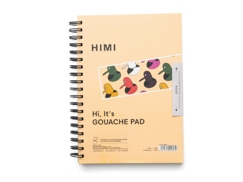 Spiral-bound gouache pad 17,8 x 25,4 cm - HIMI - 160 g 50 sheets