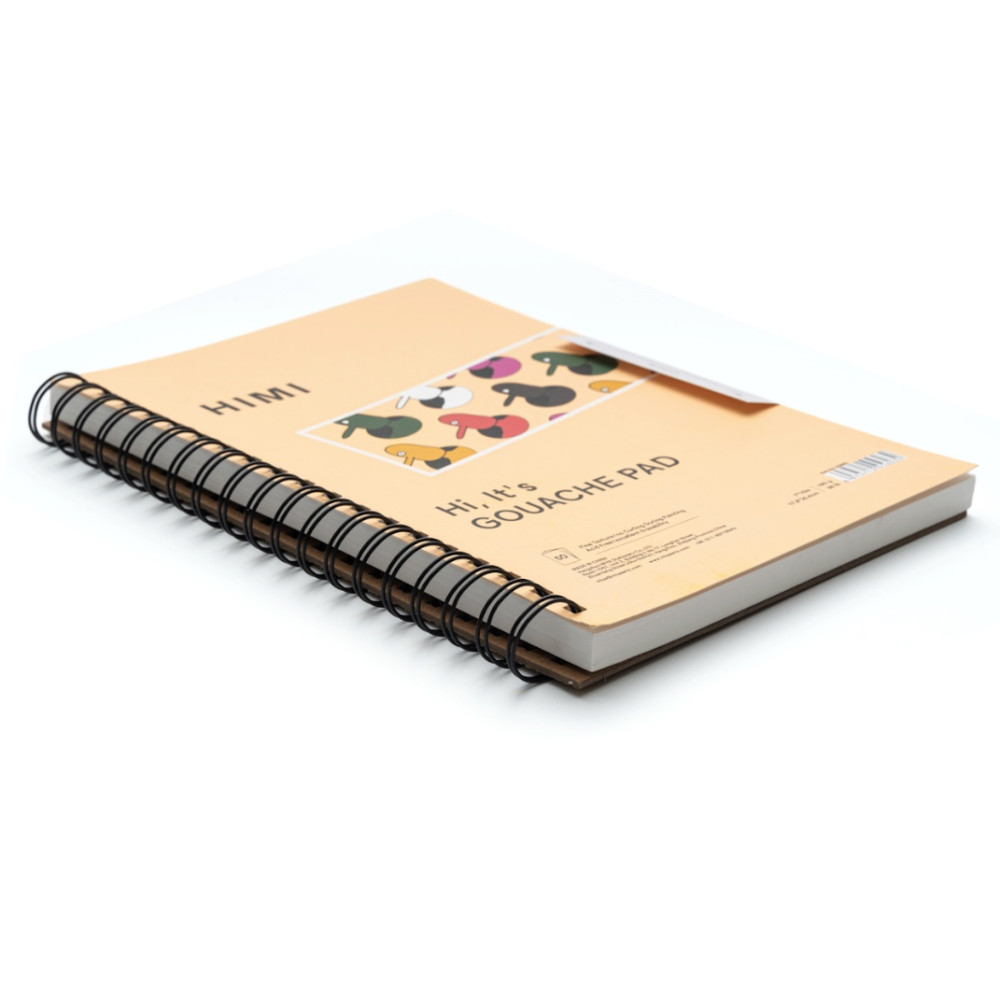 Blok do gwaszy na spirali 17,8 x 25,4 cm - HIMI - 160 g 50 ark.