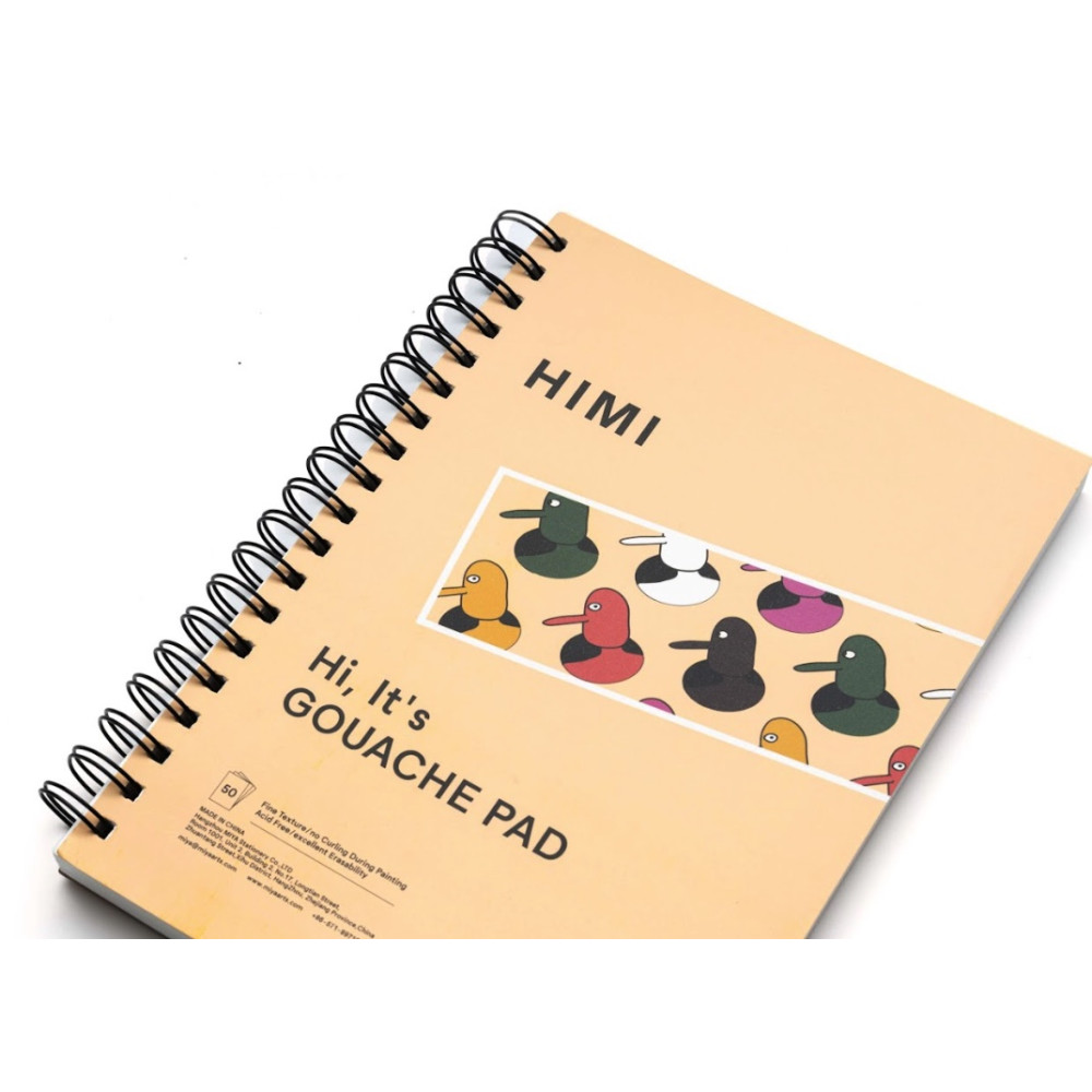 Blok do gwaszy na spirali 17,8 x 25,4 cm - HIMI - 160 g 50 ark.