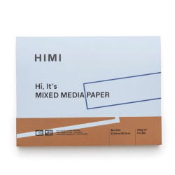 Mixed Media paper pad 22,9 x 30,5 cm - HIMI - 180 g 90 sheets
