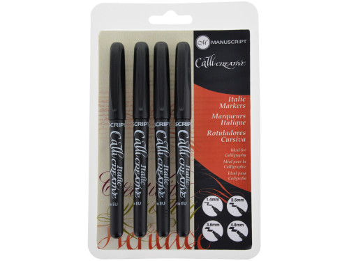 Set of the Callicreative Italic Markers - Manuscript - 4 pcs.