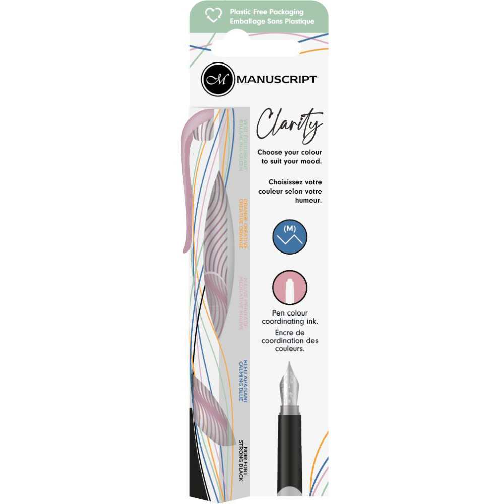 Clarity fountain pen - Manuscript - Mauve M