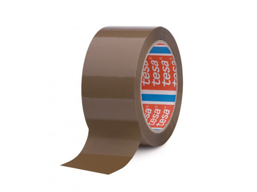 Pack Solvent tape 48 mm x 66 m - Tesa - brown