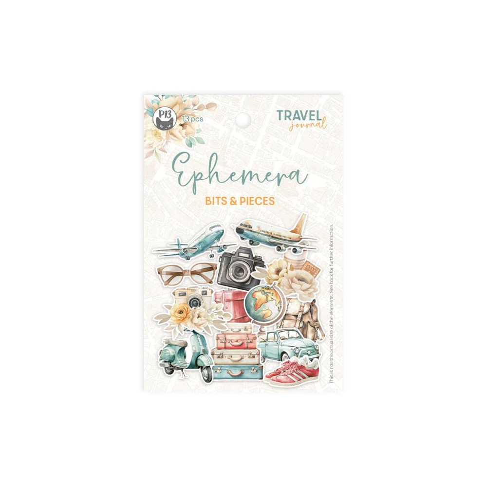 Zestaw elementów Bits & Pieces - Piątek Trzynastego - Travel Journal 13 szt.