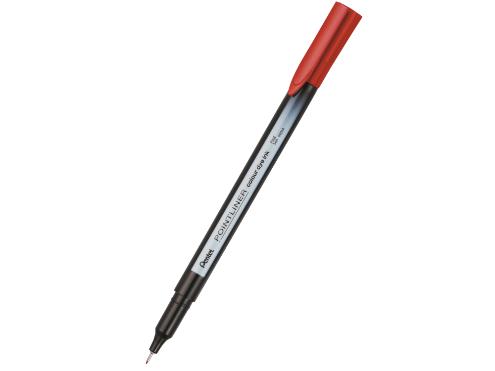 Cienkopis Pointliner Colour 0,4 mm - Pentel - czerwony