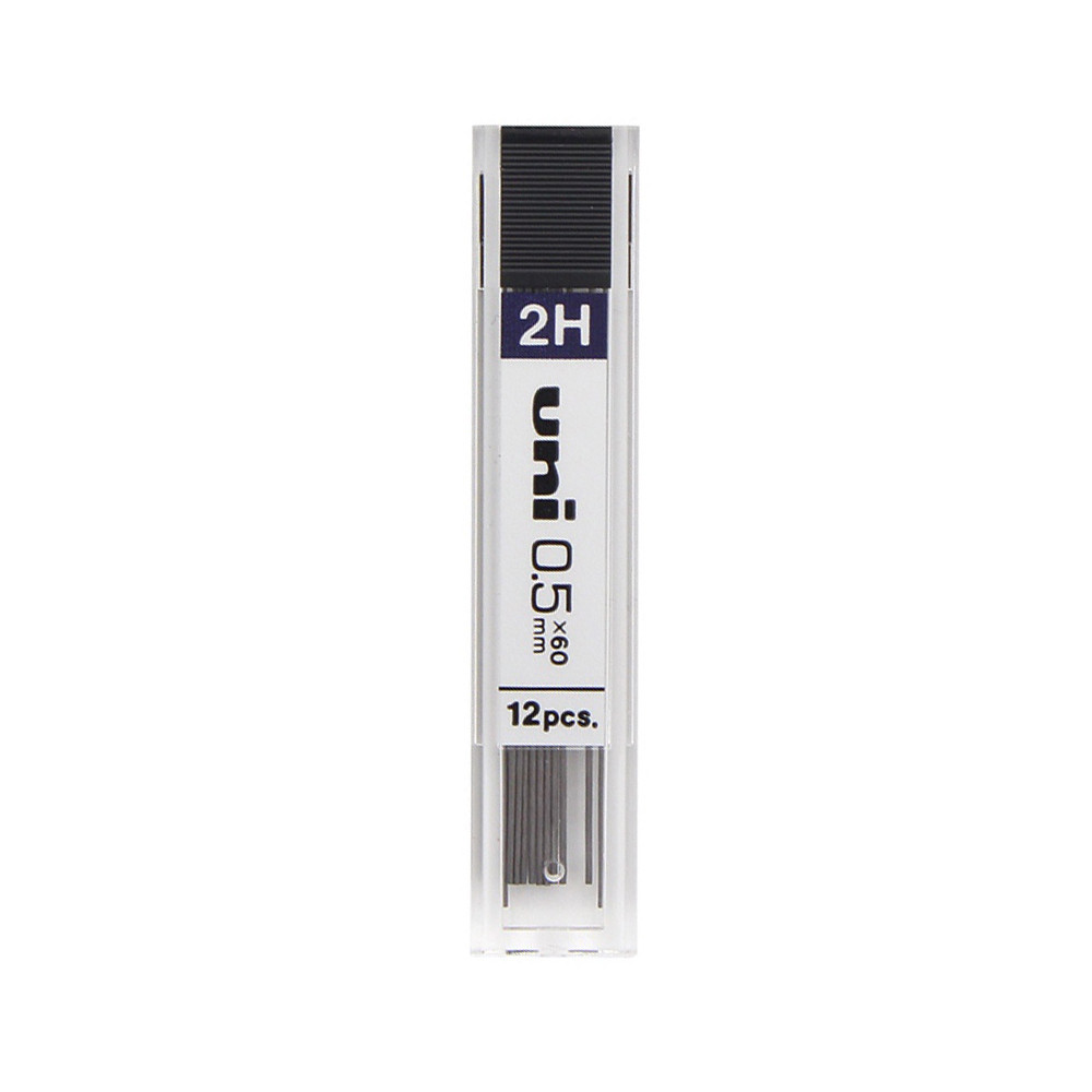 Mechanical pencil lead refill 0,5 mm - Uni - 2H 12 pcs.