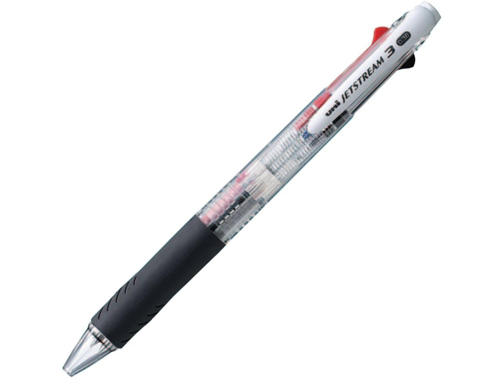 Długopis trójkolorowy Jetstream SXE3 - Uni - transparentny
