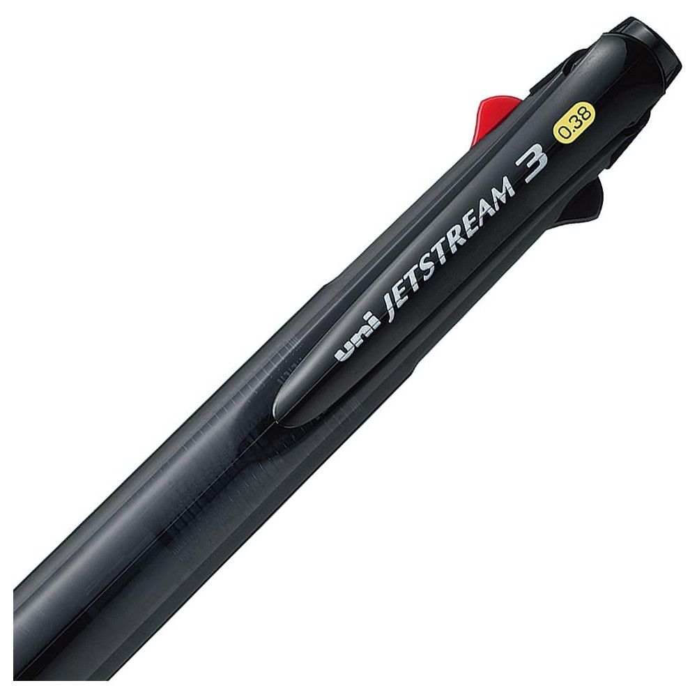 Długopis trójkolorowy Jetstream SXE3 - Uni - czarny