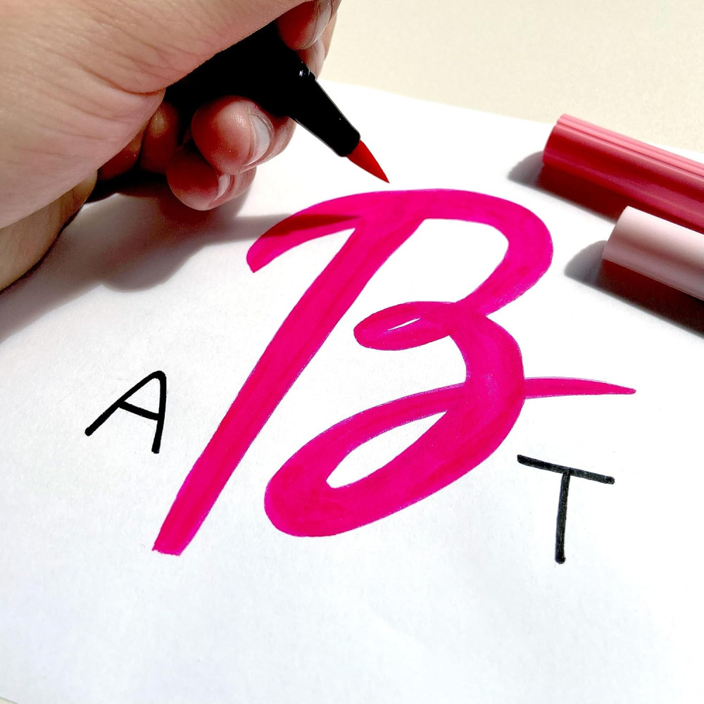 Zestaw pisaków Dual Brush Pen Pink - Tombow - 6 szt.
