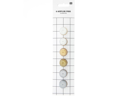 Set of Acrylini Celebration acrylic paints - Rico Design - 6 x 3,5 ml