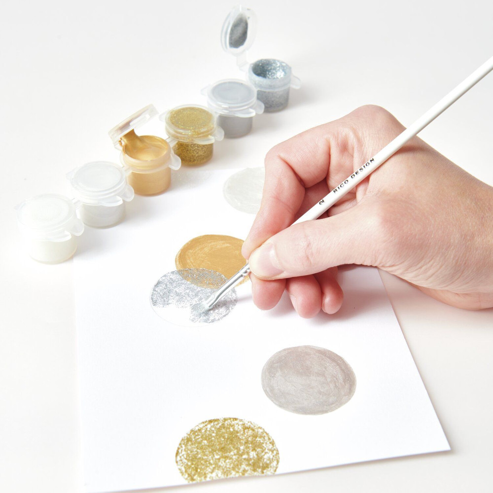 Set of Acrylini Celebration acrylic paints - Rico Design - 6 x 3,5 ml