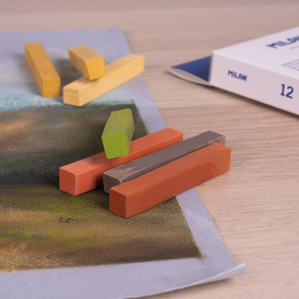 Set of soft dry pastels Portrait - Milan - 12 pcs.