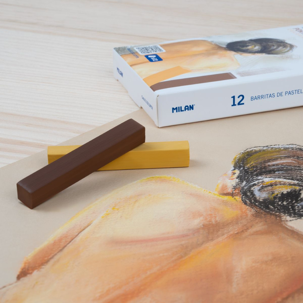 Set of soft dry pastels Portrait - Milan - 12 pcs.