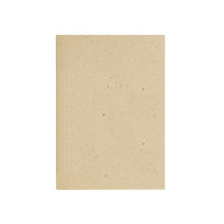 Plain notebook 9 x 12,8 cm - Paper Poetry - Cappucino softcover 100 g