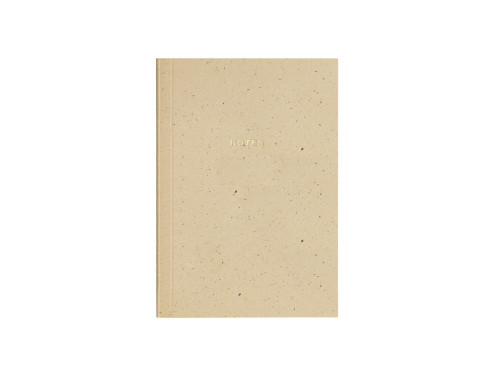 Plain notebook 9 x 12,8 cm - Paper Poetry - Cappucino softcover 100 g