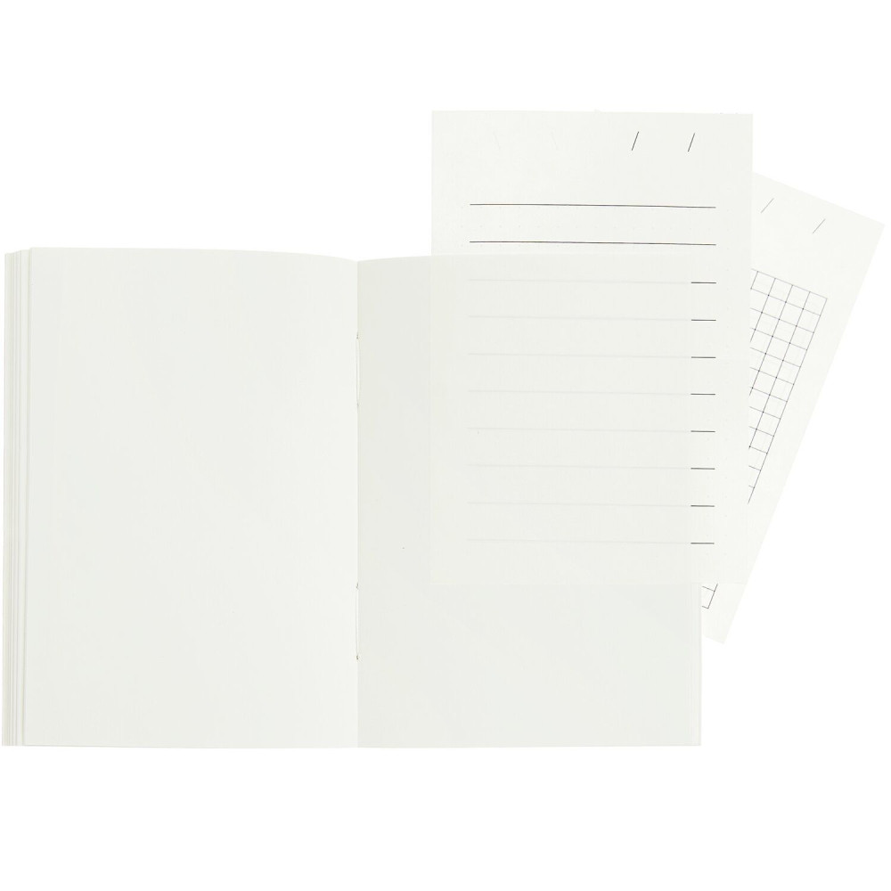 Plain notebook 9 x 12,8 cm - Paper Poetry - Off White softcover 100 g