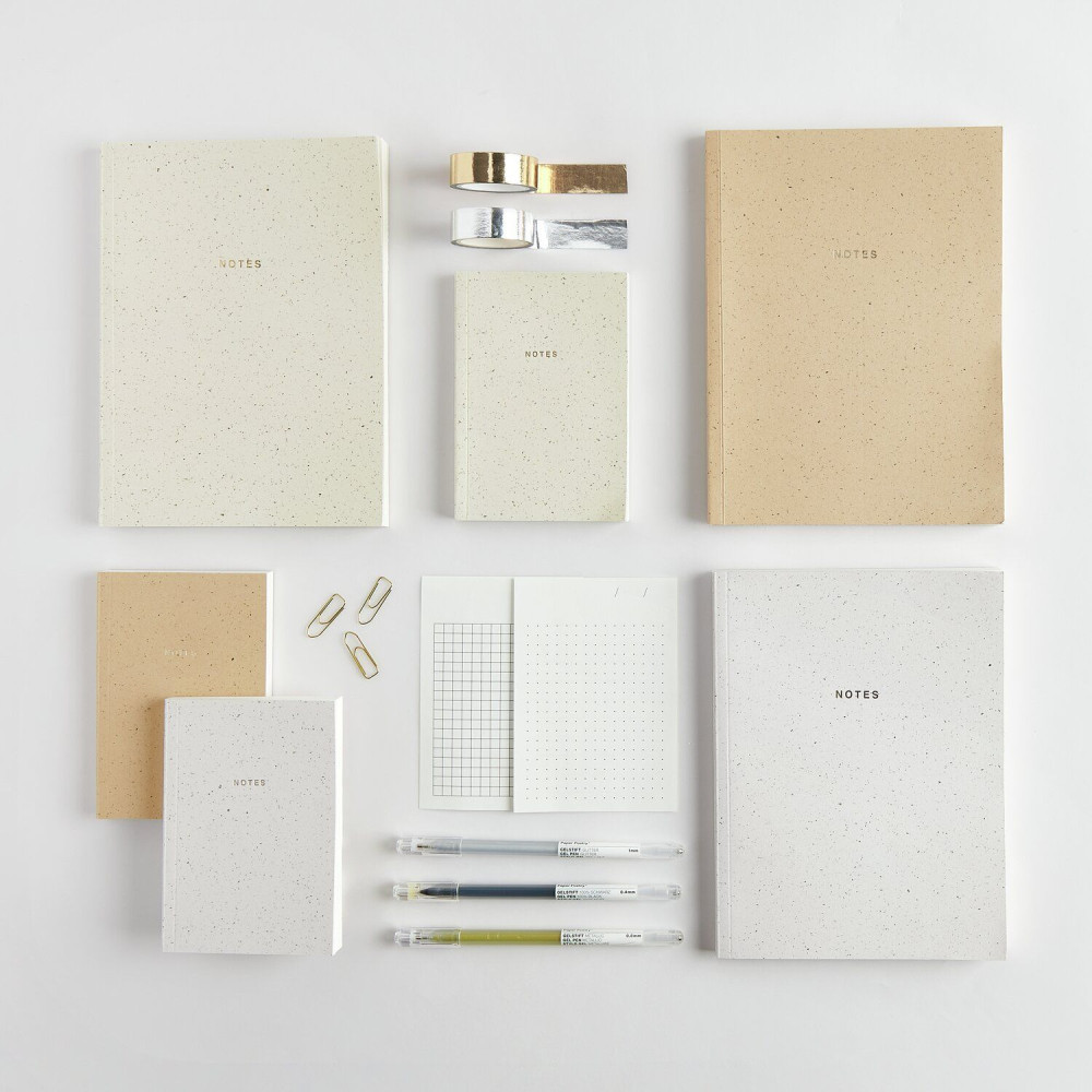 Plain notebook 15 x 20 cm - Paper Poetry - Cappuccino softcover 100 g