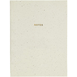 Plain notebook 15 x 20 cm - Paper Poetry - Ivory softcover 100 g