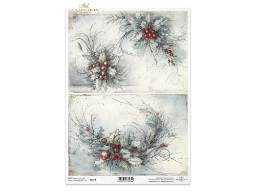 Papier do decoupage A4 - ITD Collection - ryżowy R2672