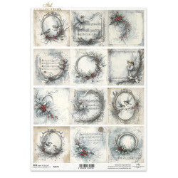 Papier do decoupage A4 - ITD Collection - ryżowy R2670