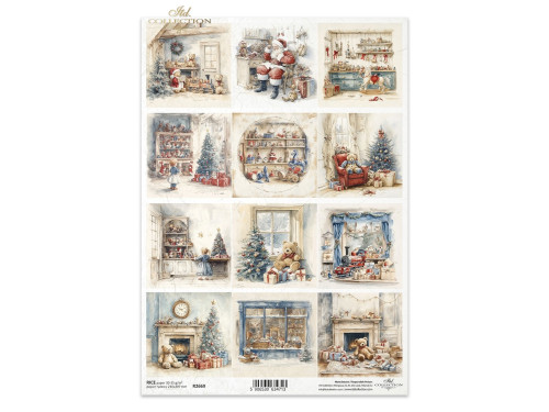 Papier do decoupage A4 - ITD Collection - ryżowy R2669