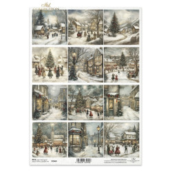 Papier do decoupage A4 - ITD Collection - ryżowy R2668